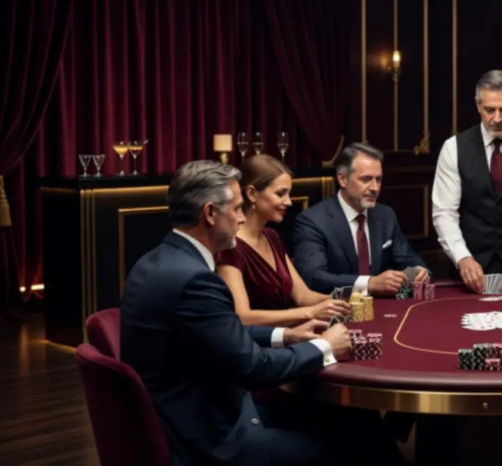 Event pokerowy podczas eleganckiej imprezy firmowej